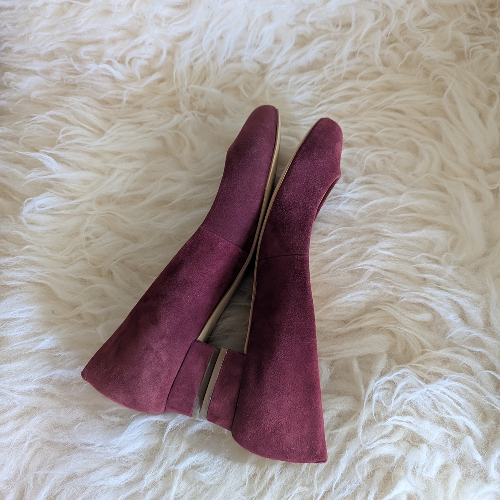 J. Crew Flats in Burgundy Suede - Picture 6 of 9